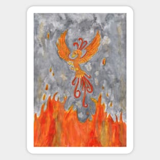 Phoenix, the firebird Sticker